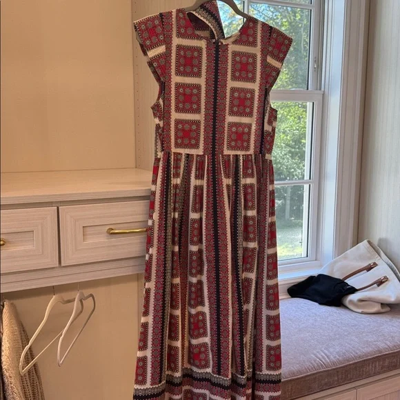 THE GREAT. Tulsa Dress in Westward Bandana print - Picture 2 of 4